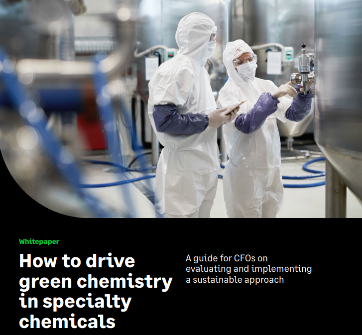 How to drive green chemistry in specialty chemicals